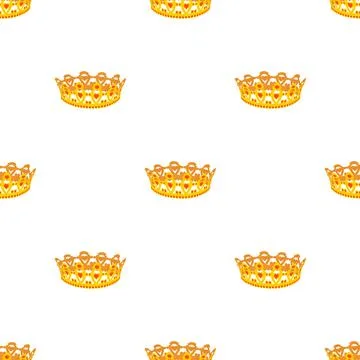 Coronet pattern seamless vector 스톡 일러스트