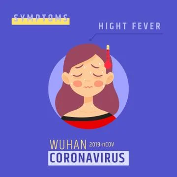 Corovavirus information poster Stock Illustration