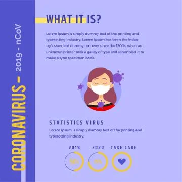 Corovavirus information poster Stock Illustration