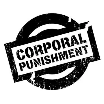 Corporal Punishment rubber stamp Stock Illustration