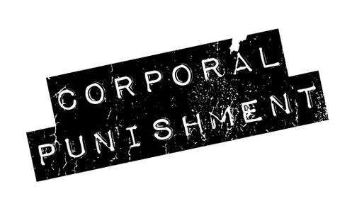 Corporal Punishment rubber stamp Stock Illustration