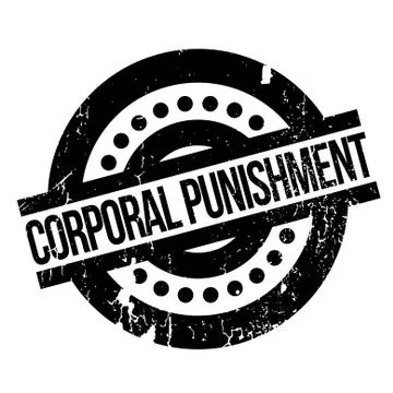 Corporal Punishment rubber stamp Stock Illustration