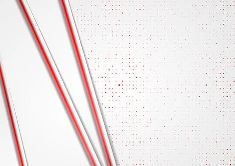 Corporate abstract background with bright red small square dots Stock Illustration