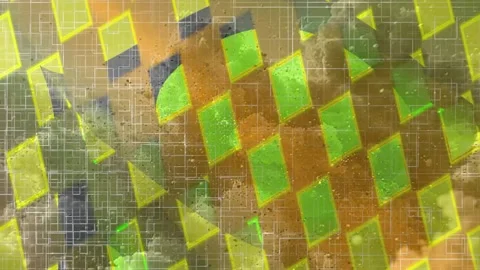Corporate Abstract Geometric Motion Background Texture Stock Footage 325818808