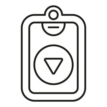 Corporate access card featuring security key fob icon Stock Illustration