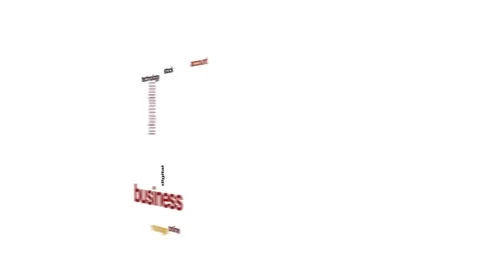 Corporate analyst animated word cloud. Stock Footage 70998468
