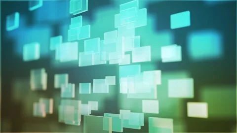 Corporate and broadcast animation using 3d glass squares, which is useful in Stock Footage 116045268