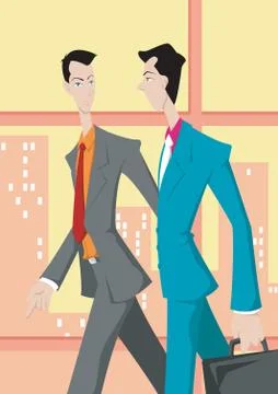 Corporate animation Stock Illustration