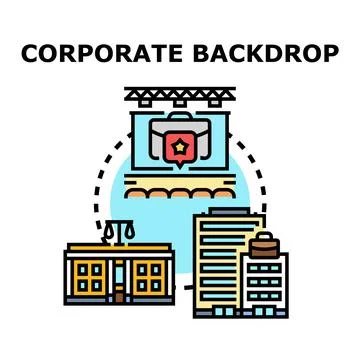Corporate backdrop business success vector concept イラスト素材