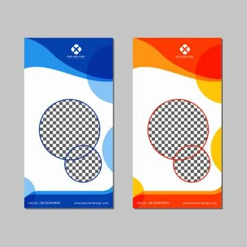 CORPORATE BANNER DESIGN TEMPLATE VECTOR Stock Illustration