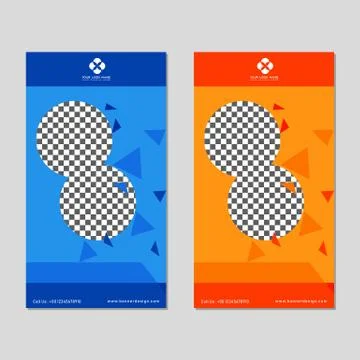 CORPORATE BANNER DESIGN TEMPLATE VECTOR Stock Illustration