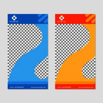 CORPORATE BANNER DESIGN TEMPLATE VECTOR Illustrazione stock