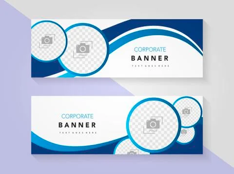 Corporate banner template vector design Stock Illustration