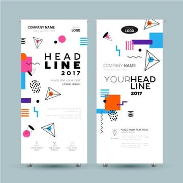 Corporate Banner - vector template illustration Stock Illustration
