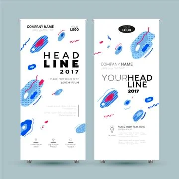 Corporate Banner - vector template illustration Stock Illustration