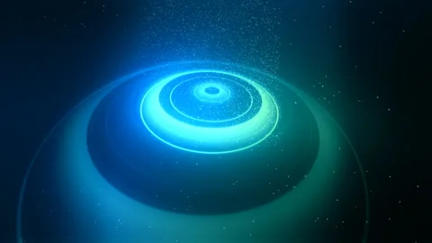 Corporate Base in blue and teal Stock Footage 236431146
