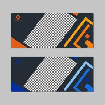 CORPORATE BILLBOARD DESIGN TEMPLATE VECTOR Stock Illustration