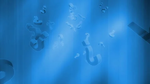 Corporate blue question marks looping an... | Stock Video | Pond5