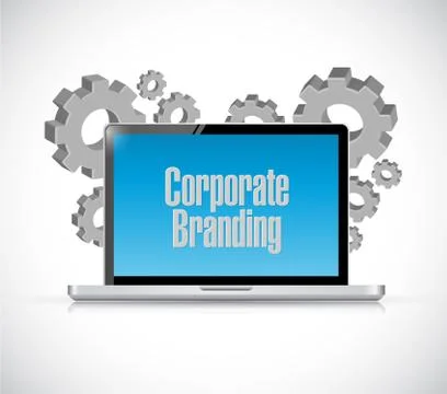 Corporate Branding tech computer sign concept イラスト素材