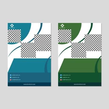 CORPORATE BROCHURE DESIGN TEMPLATE VECTOR Stock Illustration