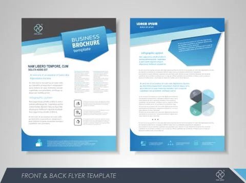 Corporate brochure template Stock Illustration