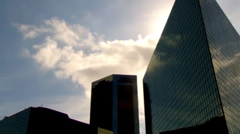 Corporate Building Time lapse Stock Footage 22995415