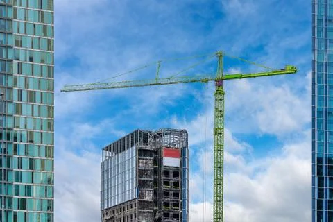 Corporate buildings under construction Stock Photos