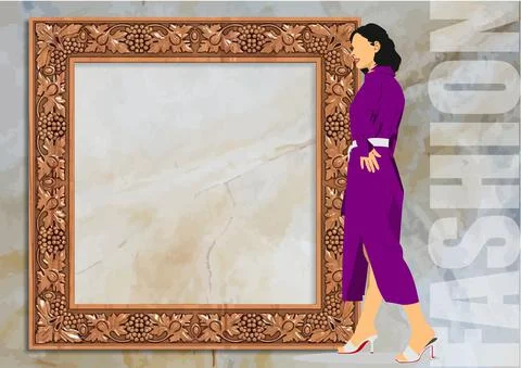 Corporate Business Background  with frame image.  Place for ad witn businessw Stock Illustration