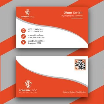 Corporate Business Card Template Design Illustrazione stock