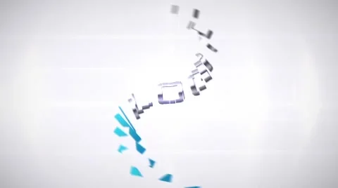 Corporate Business Logo Spiral Elements Spin Text Reveal HD Light Animated Intro Stock After Effects