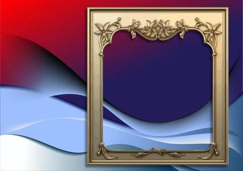 Corporate Business Technology Background  with frame image.  Vector  3d Illus Stock Illustration