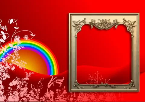 Corporate Business Technology Background  with frame image.  Vector  3d Illus Stock Illustration