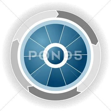 Corporate business wheel Stock Illustration