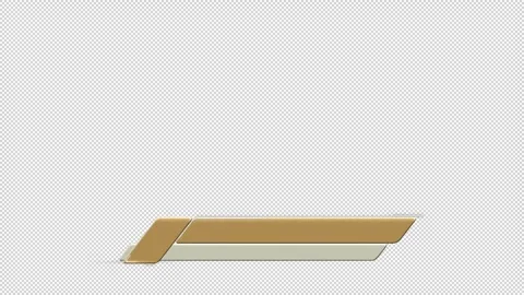 Corporate Clean Lower Third with Alpha Channel, transparent background Stock Footage 248428765