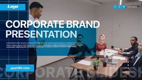 Corporate Company Presentation After Effects stock