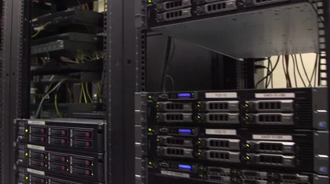 Corporate Data Center (IT Infrastructure) Stock Footage 46061716