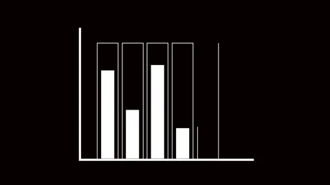 Corporate data visualization with abstract bar graph and modern motion grap.. Stock Footage 321392188