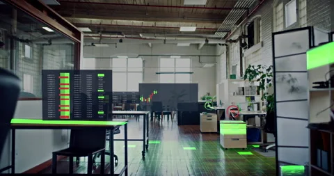 Corporate data visualization of stock market financial business graphs and chart Stock Footage 199462149