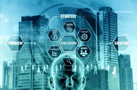  Corporate Decision Concept The concept of making corporate decision to so... Stock Photos