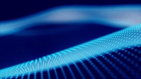 Corporate design digital background with blue wave patterns Stock Photos