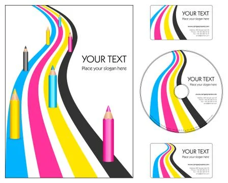 Corporate design layout 05 Stock Illustration