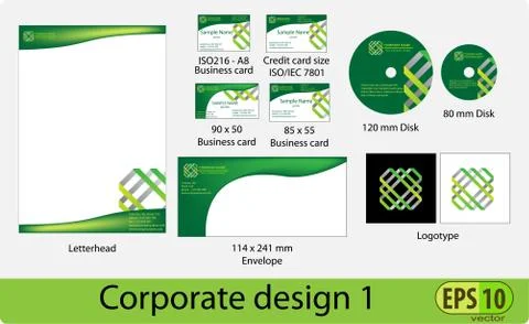 Corporate design pack Stock Illustration