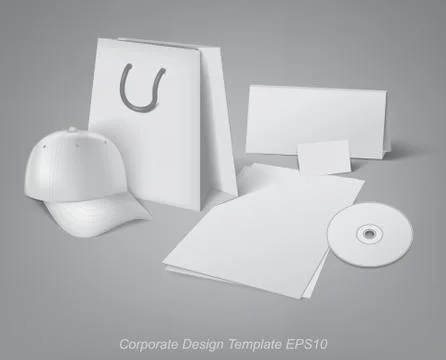 Corporate design template Stock Illustration