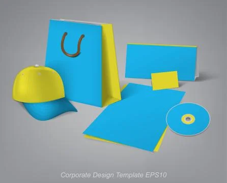 Corporate design template Stock Illustration