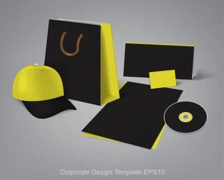 Corporate design template Stock Illustration