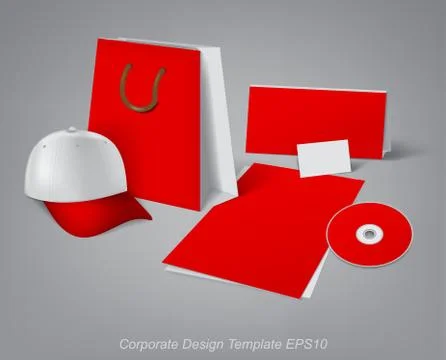 Corporate design template Stock Illustration