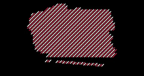 Corporate Diagonal Motion Animation Shows Poland Map Stock Footage 327021934