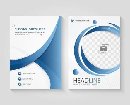 Corporate document template vector design Stock Illustration