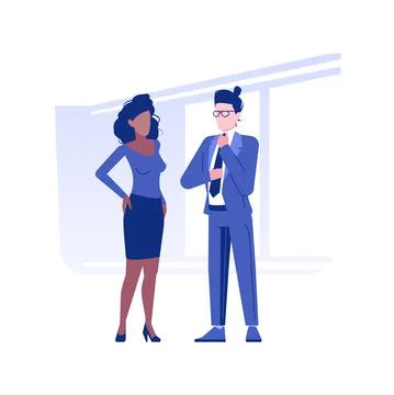 Corporate dress code isolated concept vector illustration. Stock Illustration