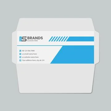 Corporate envelope template Stock Illustration